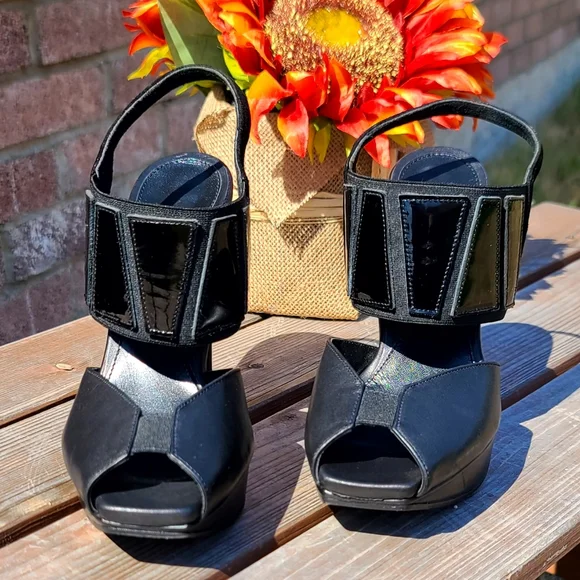 Dana Davis made in Italy black stilettos - Picture 1 of 7